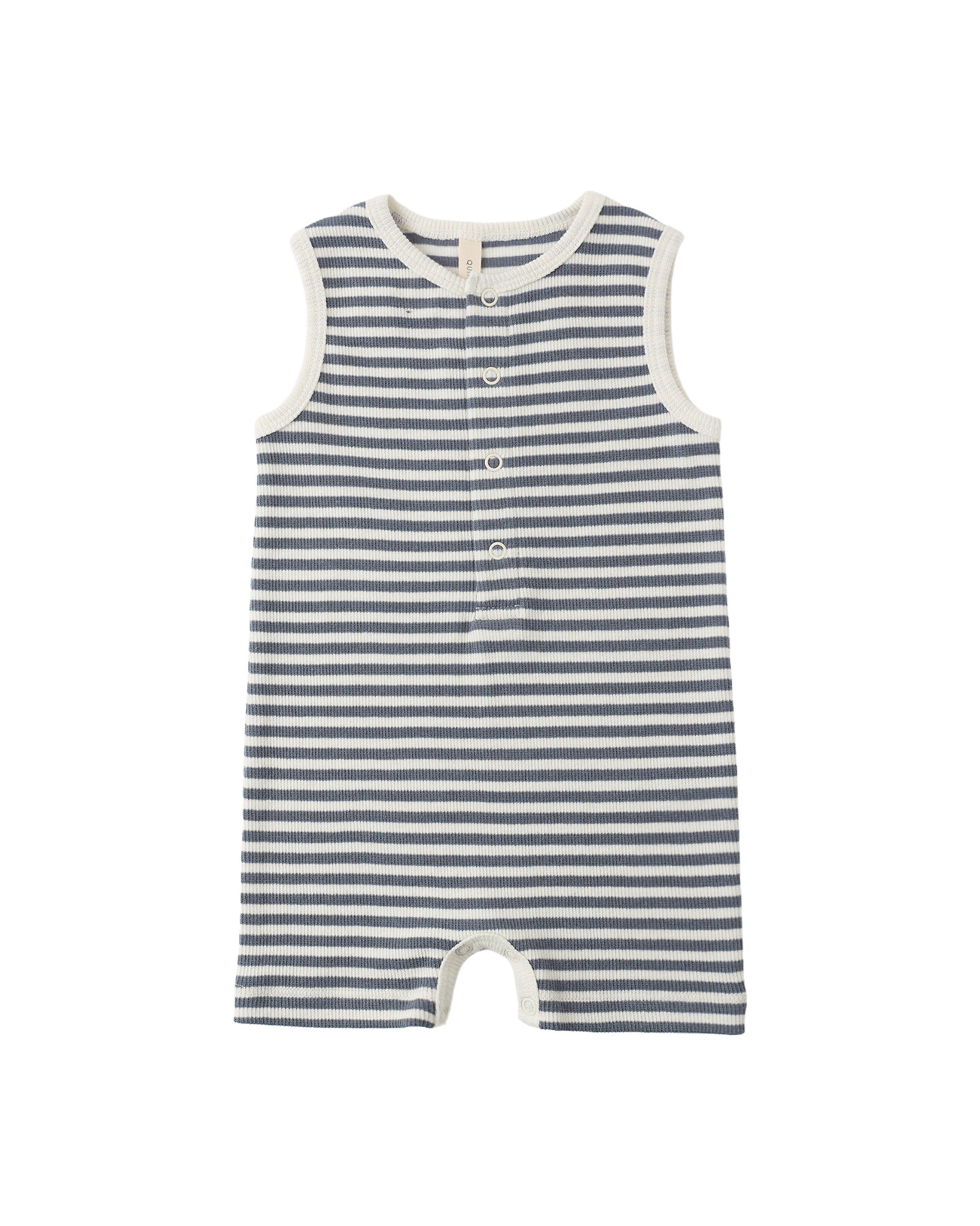 Quincy Mae Quincy Mae Ribbed Henley Romper