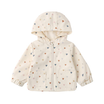 Quincy Mae Quincy Mae Rain Coat Confetti Hearts