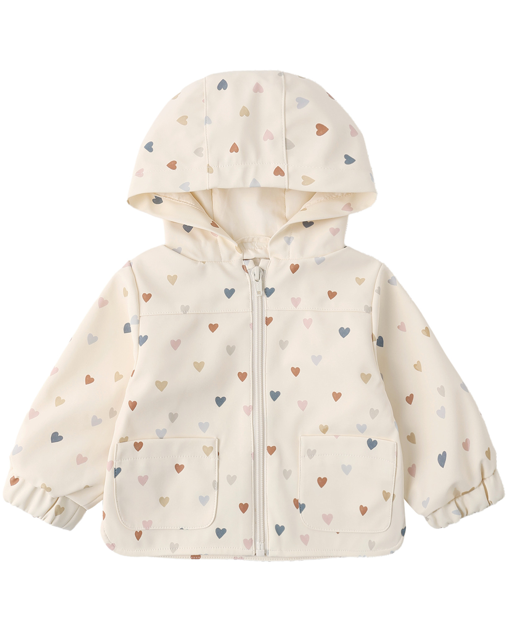 Quincy Mae Quincy Mae Rain Coat Confetti Hearts