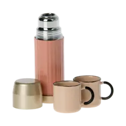 maileg Maileg Thermos and cups, Mouse - Soft coral