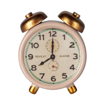 maileg Maileg Alarm clock, Mouse - Powder