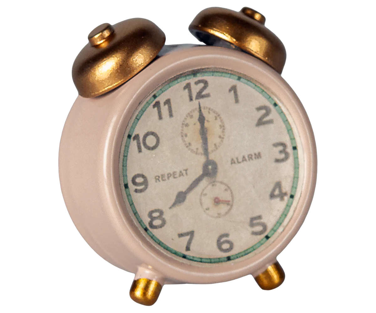 maileg Maileg Alarm clock, Mouse - Powder