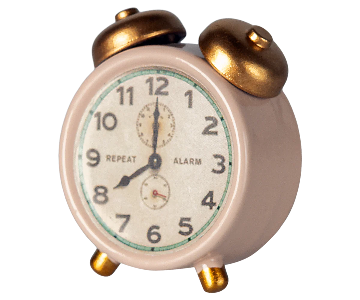 maileg Maileg Alarm clock, Mouse - Powder