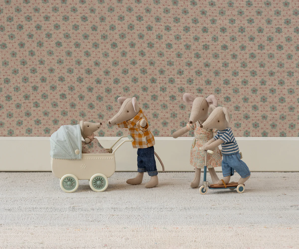 maileg Maileg Kick board, Mouse - Blue