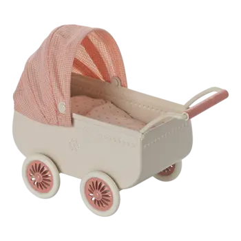 maileg Maileg Pram, Mouse - Coral