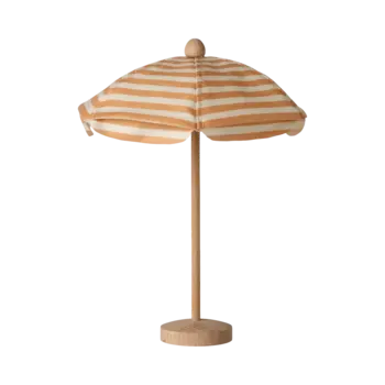 maileg Maileg Beach umbrella, Mouse - Soft coral