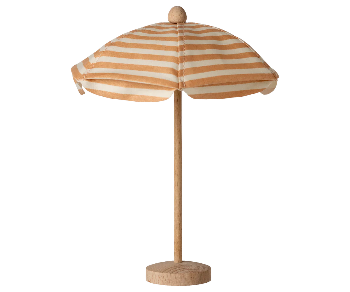 maileg Maileg Beach umbrella, Mouse - Soft coral
