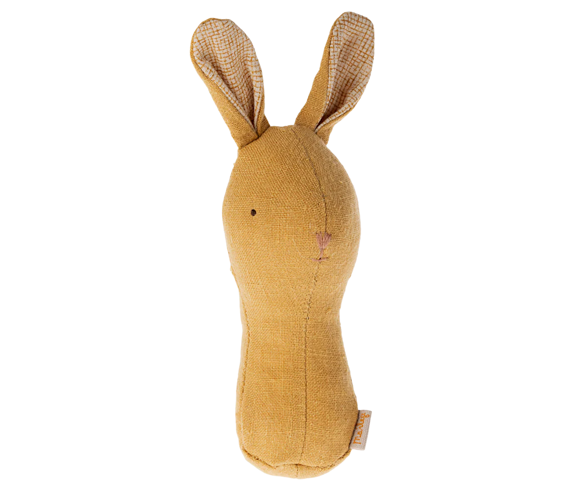 maileg Maileg Lullaby friends, Bunny rattle - Dusty  yellow