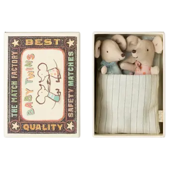 maileg Maileg Twins, Baby mice in matchbox
