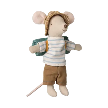 maileg Maileg Hiker mouse, Big brother - Stripes