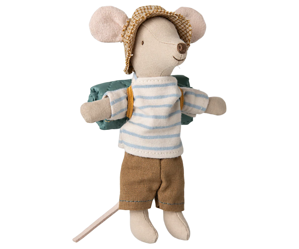 maileg Maileg Hiker mouse, Big brother - Stripes