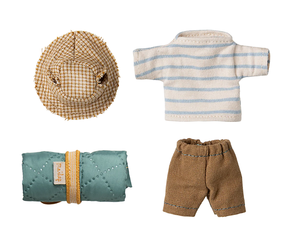 maileg Maileg Hiker mouse, Big brother - Stripes