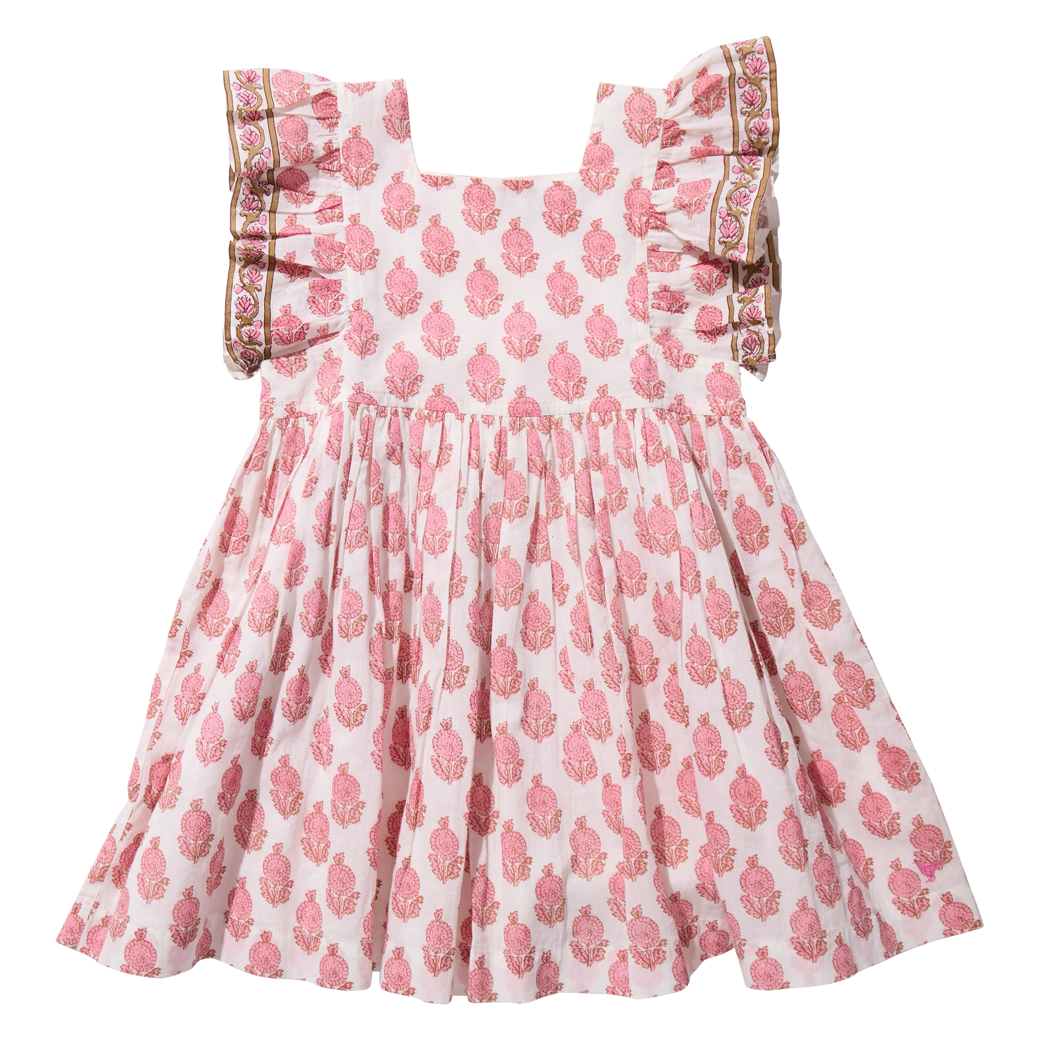 Pink Chicken Pink Chicken Elsie Pink Dahlia Floral dress