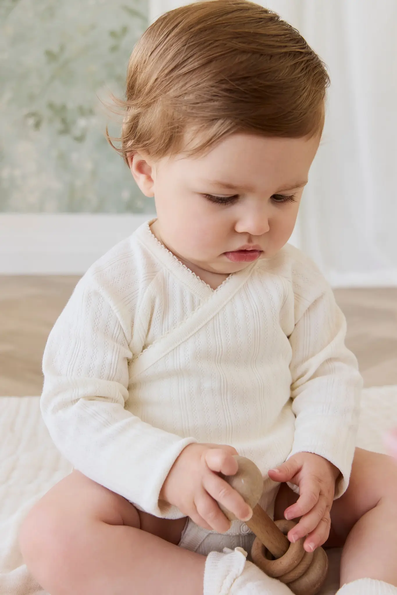 Jamie Kay Jamie Kay Organic Cotton Pointelle Marina Bodysuit