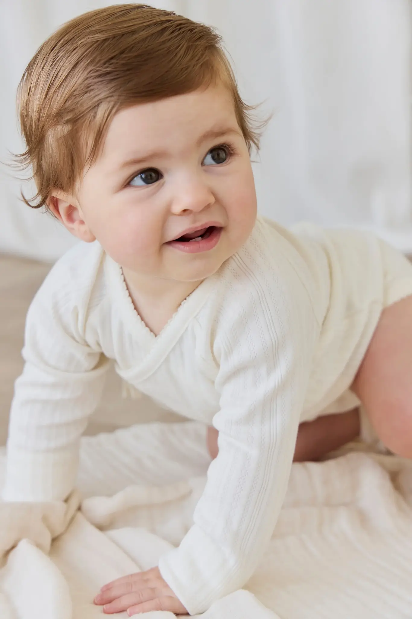 Jamie Kay Jamie Kay Organic Cotton Pointelle Marina Bodysuit