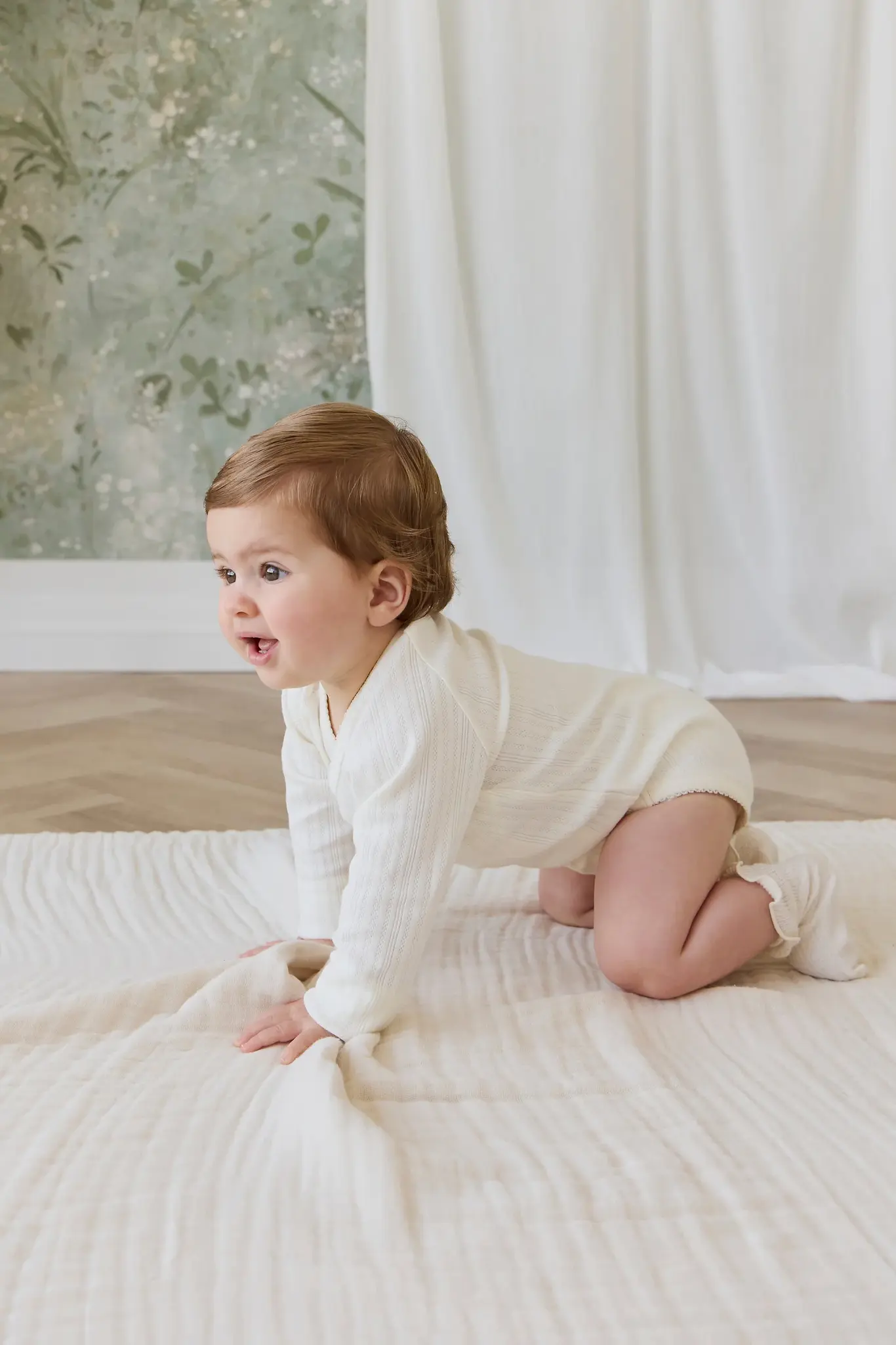 Jamie Kay Jamie Kay Organic Cotton Pointelle Marina Bodysuit