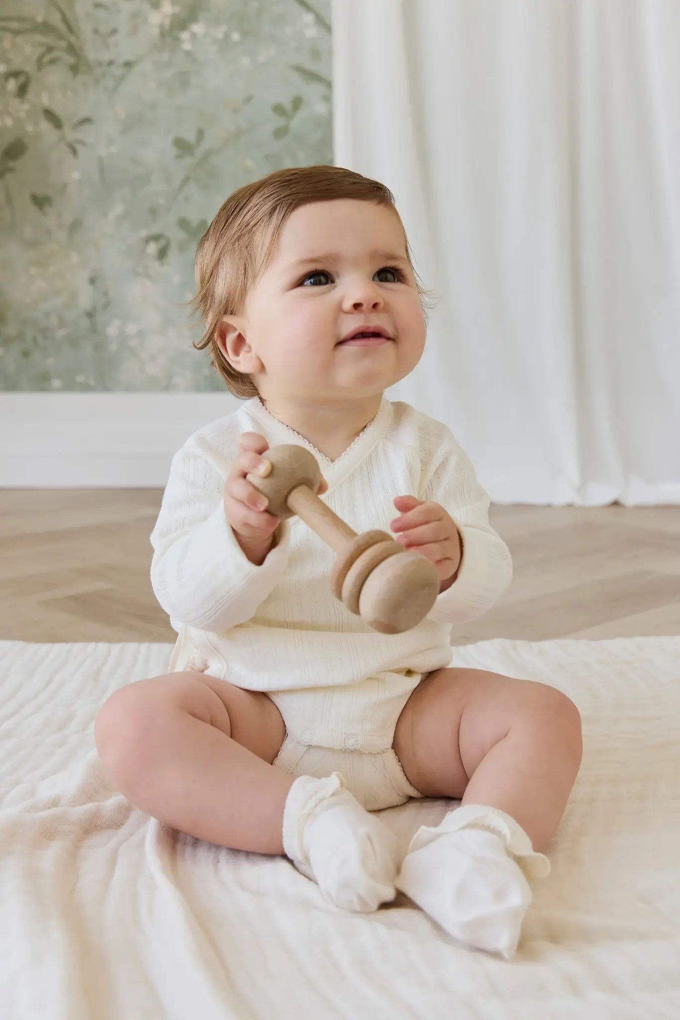 Jamie Kay Jamie Kay Organic Cotton Pointelle Marina Bodysuit