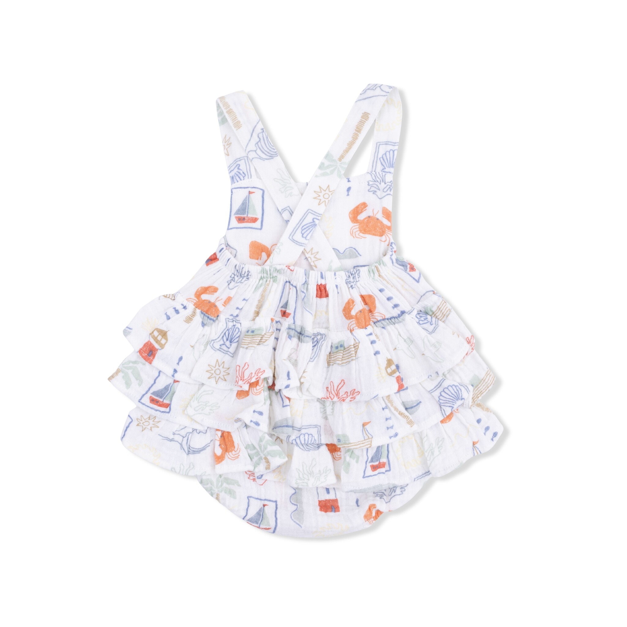Angel Dear Angel Dear Club Mediterranean - Ruffle Sunsuit