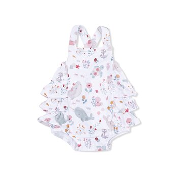 Angel Dear Angel Dear Garden Sea Creatures - Ruffle Sunsuit
