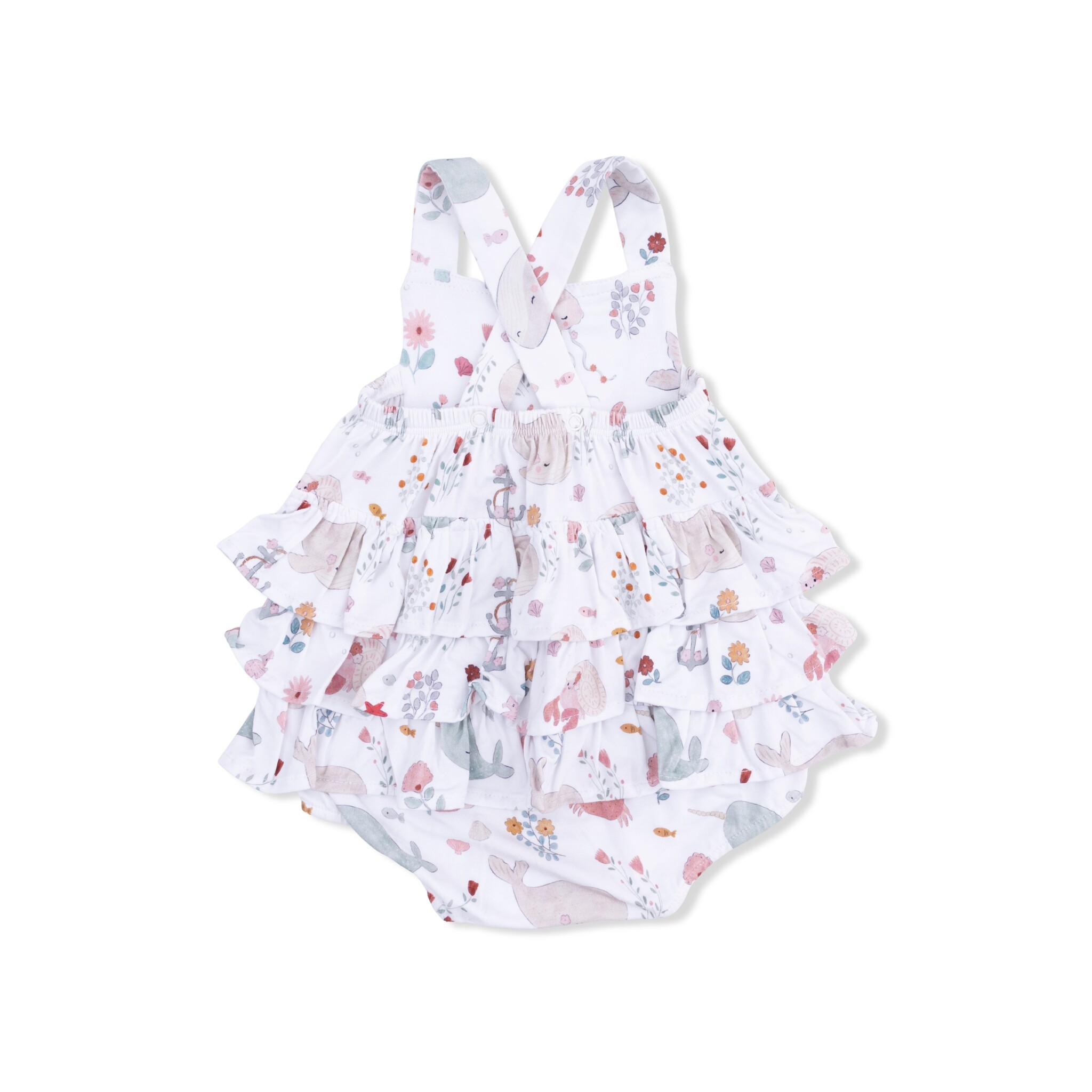 Angel Dear Angel Dear Garden Sea Creatures - Ruffle Sunsuit
