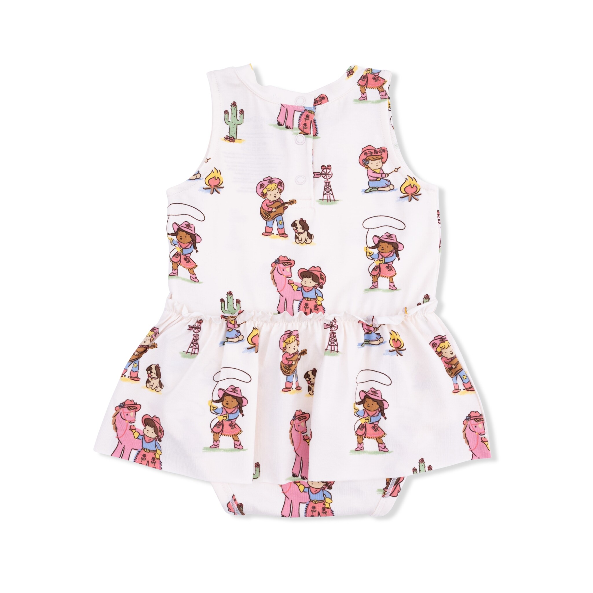 Angel Dear Angel Dear Vintage Cowgirls - Bodysuit With Skirt