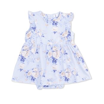 Angel Dear Angel Dear Ashley Rose Floral - Ruffle Bodysuit Dress