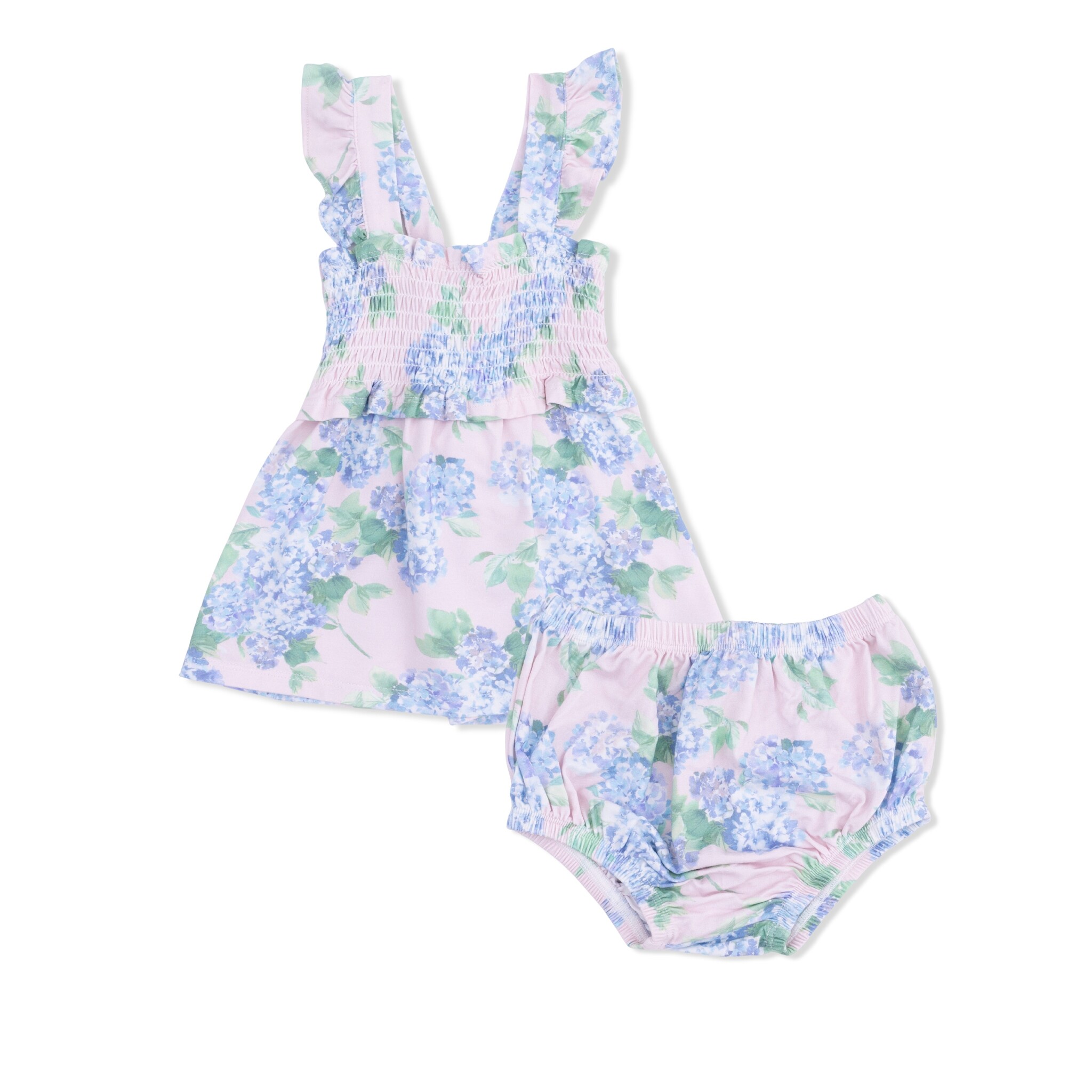 Angel Dear Angel Dear Hydrangeas - Smocked Top With Bloomer