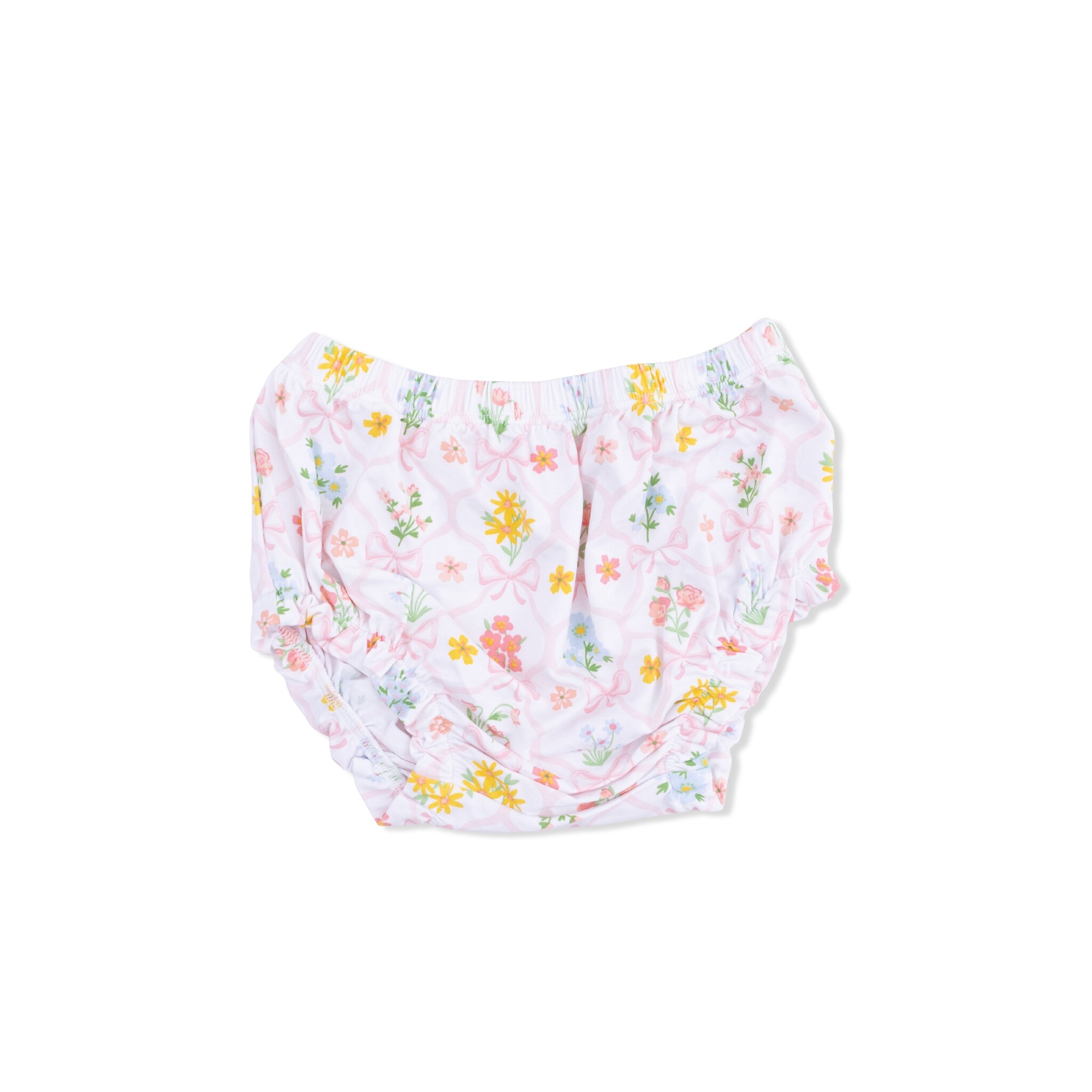 Angel Dear Angel Dear Spring Blooms Bow Trellis - Ruffly Strap Top And Bloomer