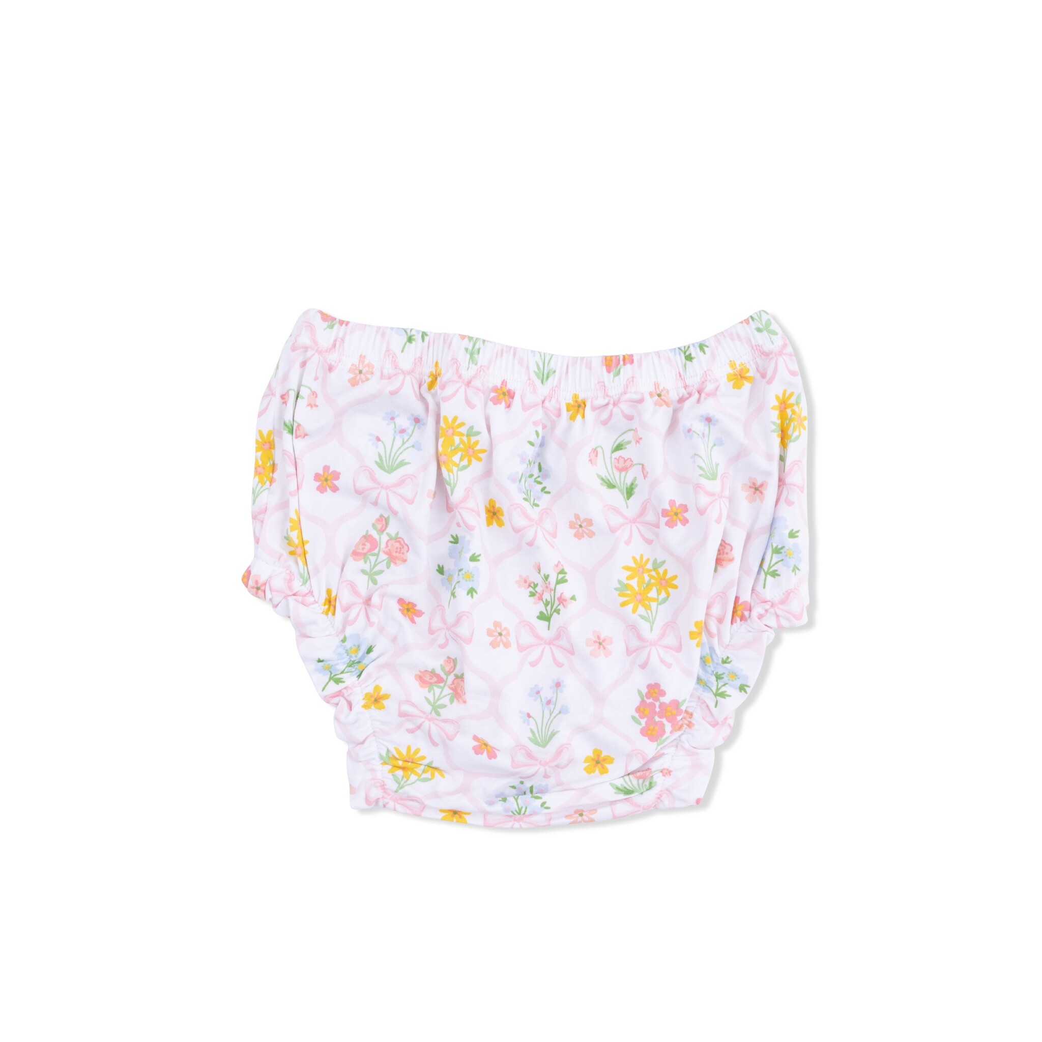 Angel Dear Angel Dear Spring Blooms Bow Trellis - Ruffly Strap Top And Bloomer
