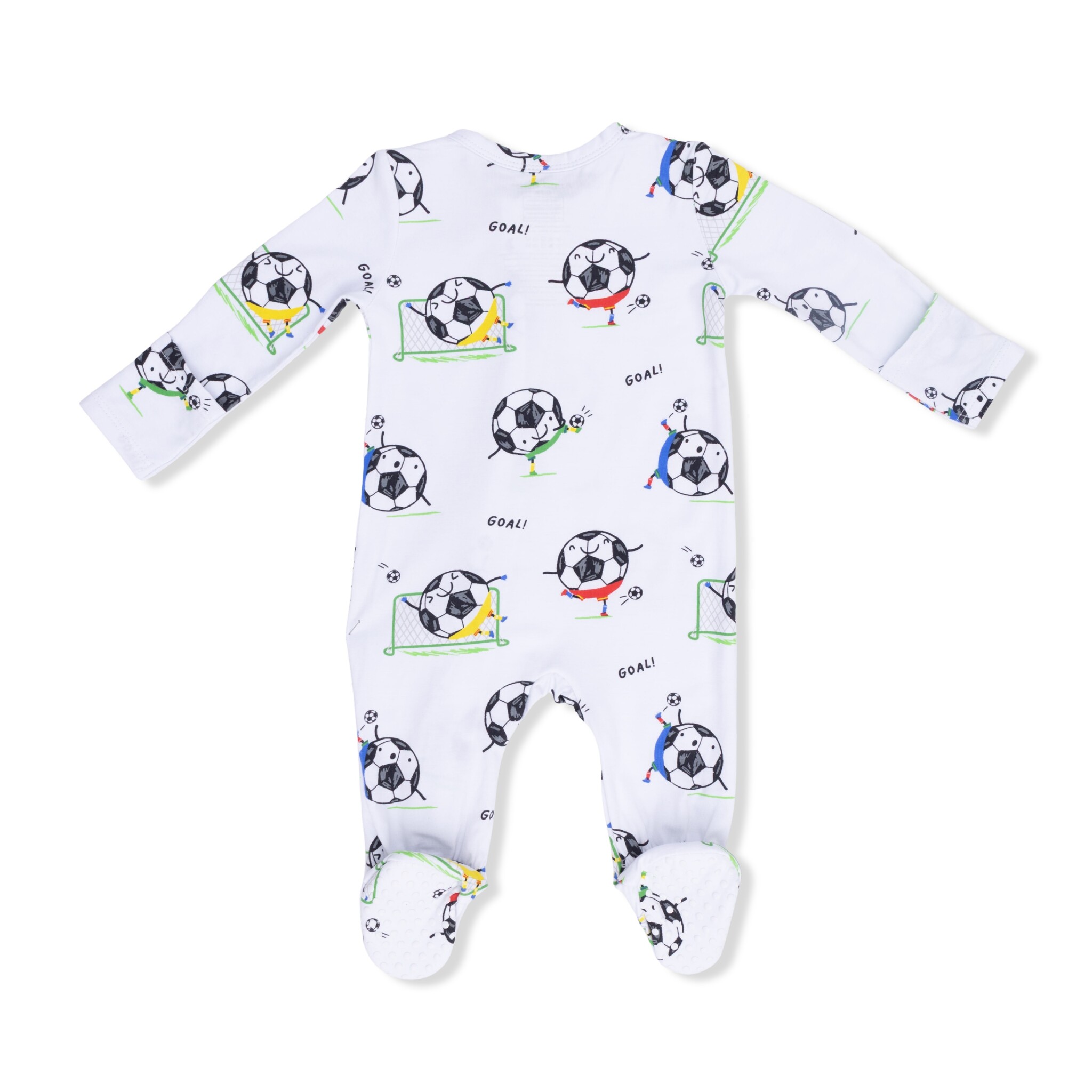 Angel Dear Angel Dear Soccer Balls Playing Soccer Blue - 2 Way Zipper Footie