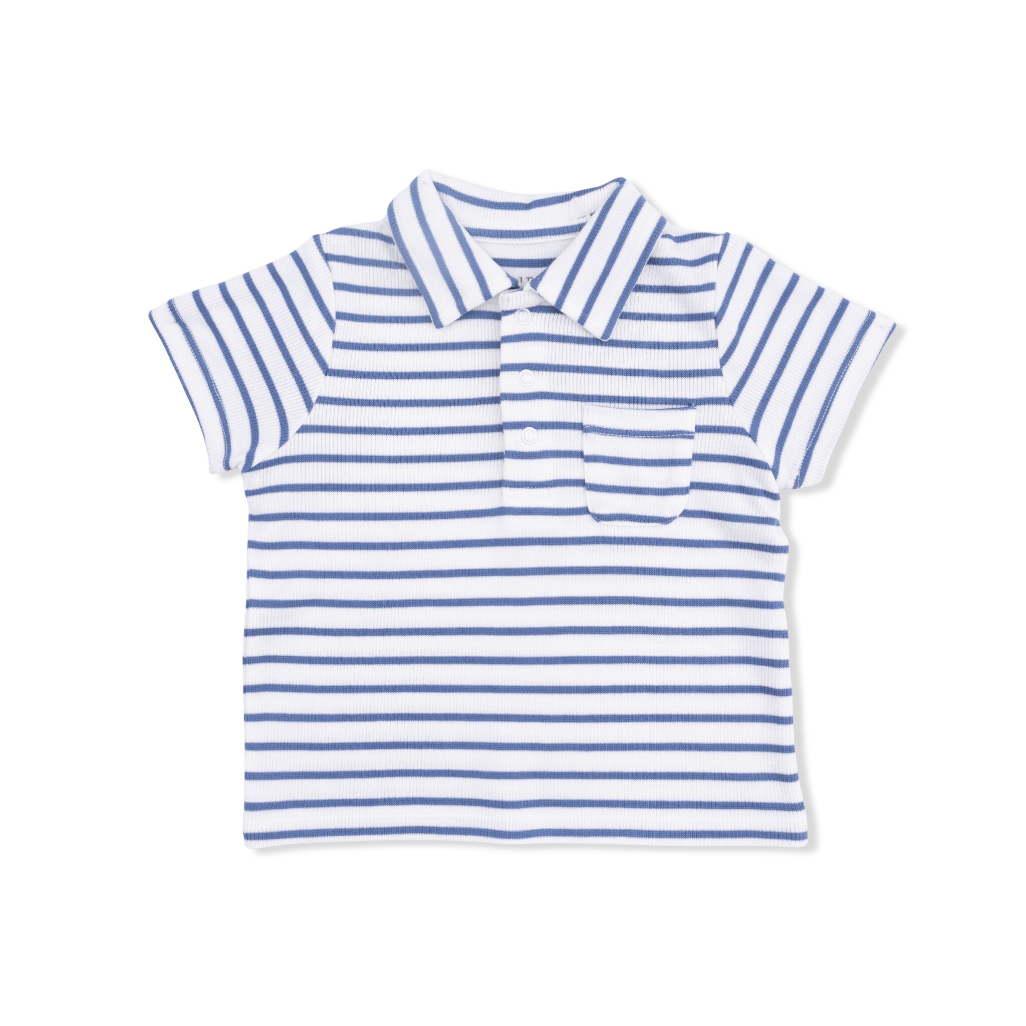 Angel Dear Angel Dear Navy Stripe - Polo With Everyday Short