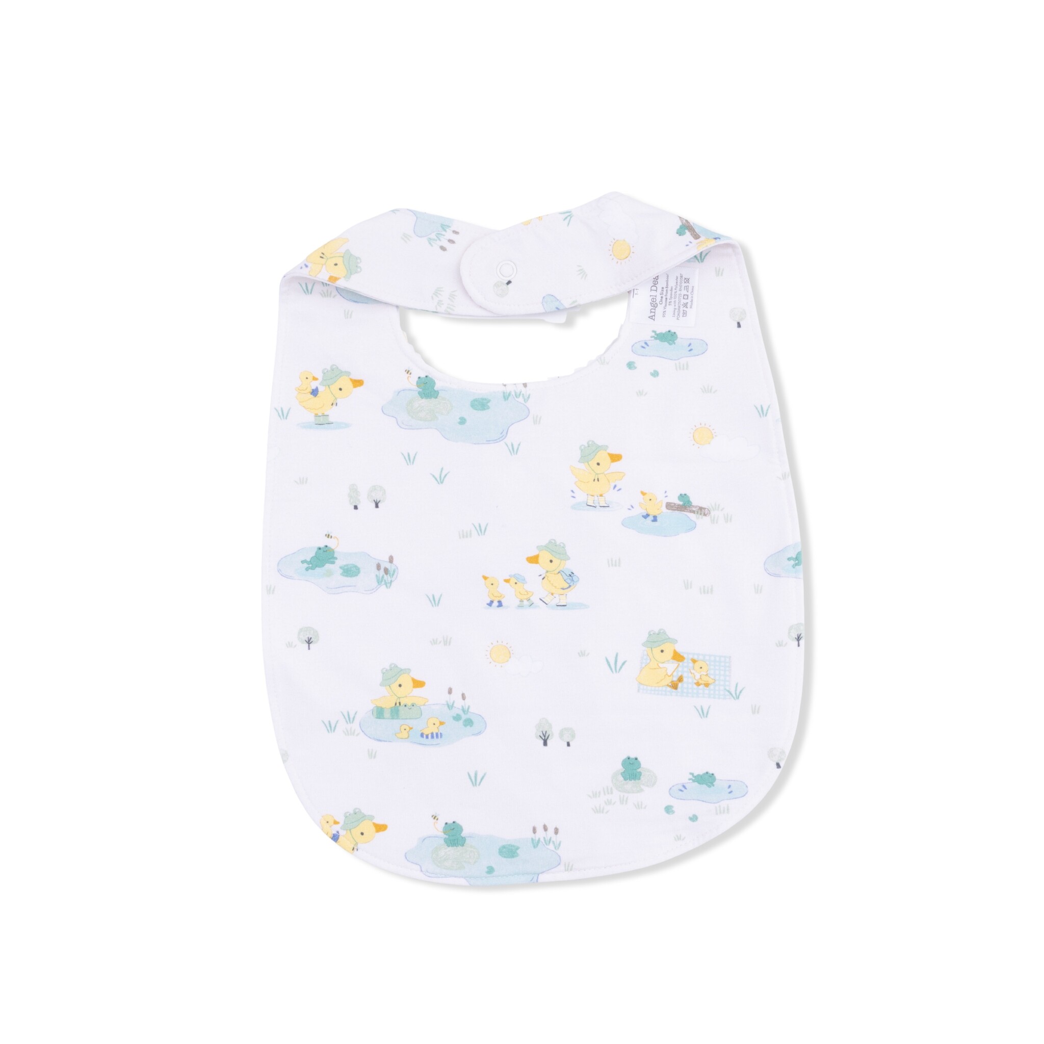 Angel Dear Angel Dear Frog And Duck Pond - Feeding Bib