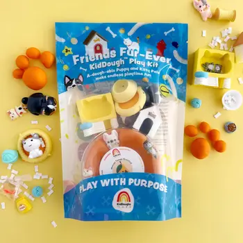 Earth Grown KidDoughs Friends Fur-ever KidDough Play Kit