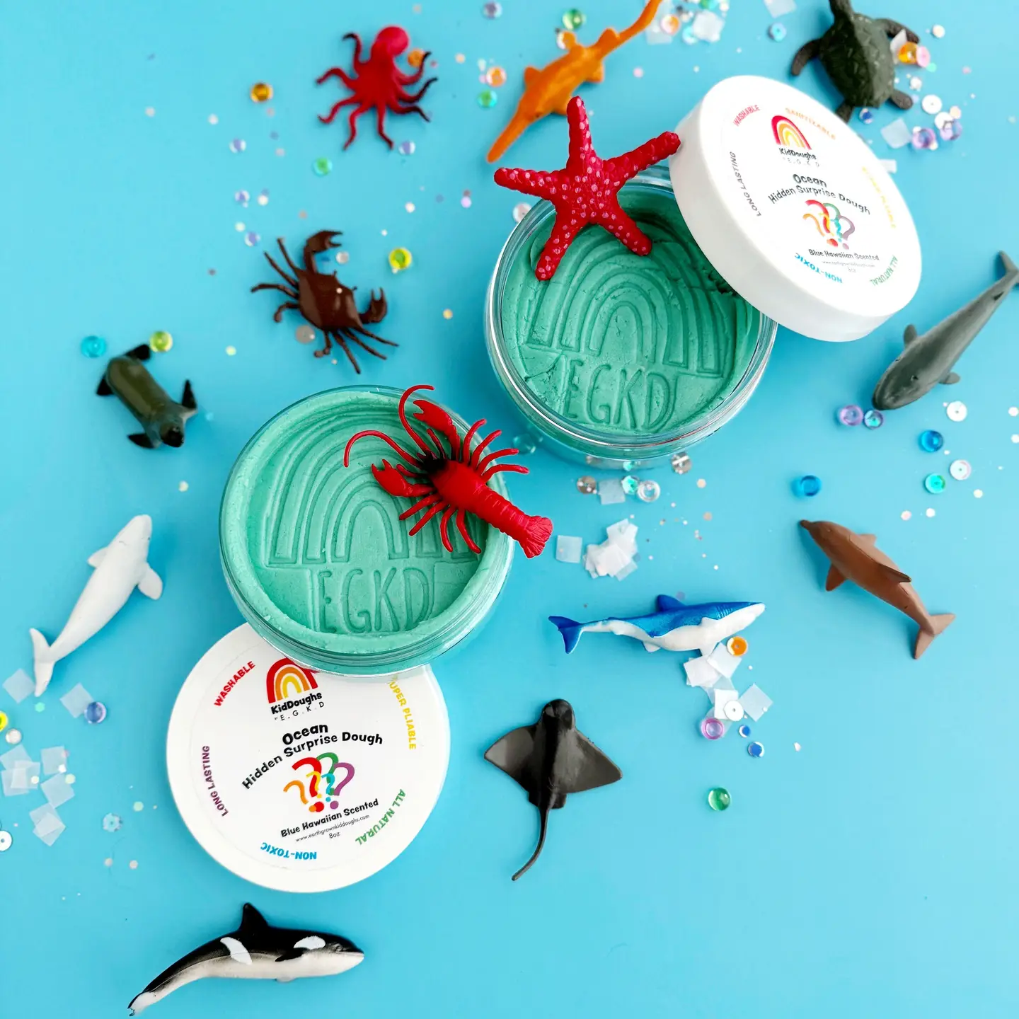 Earth Grown KidDoughs Ocean Hidden Surprise KidDough - 4 oz