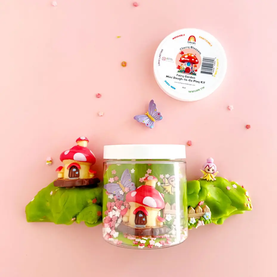 Earth Grown KidDoughs Fairy Garden Mini Dough-To-Go