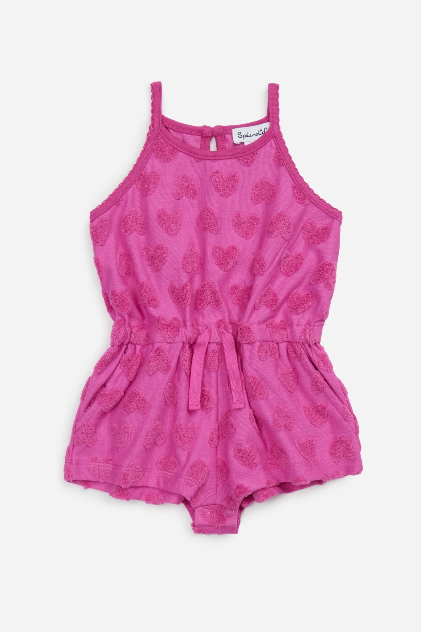 Splendid Splendid Loopy Terry Heart Romper