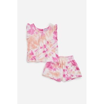Splendid Splendid Hibiscus Tie Dye Top Set