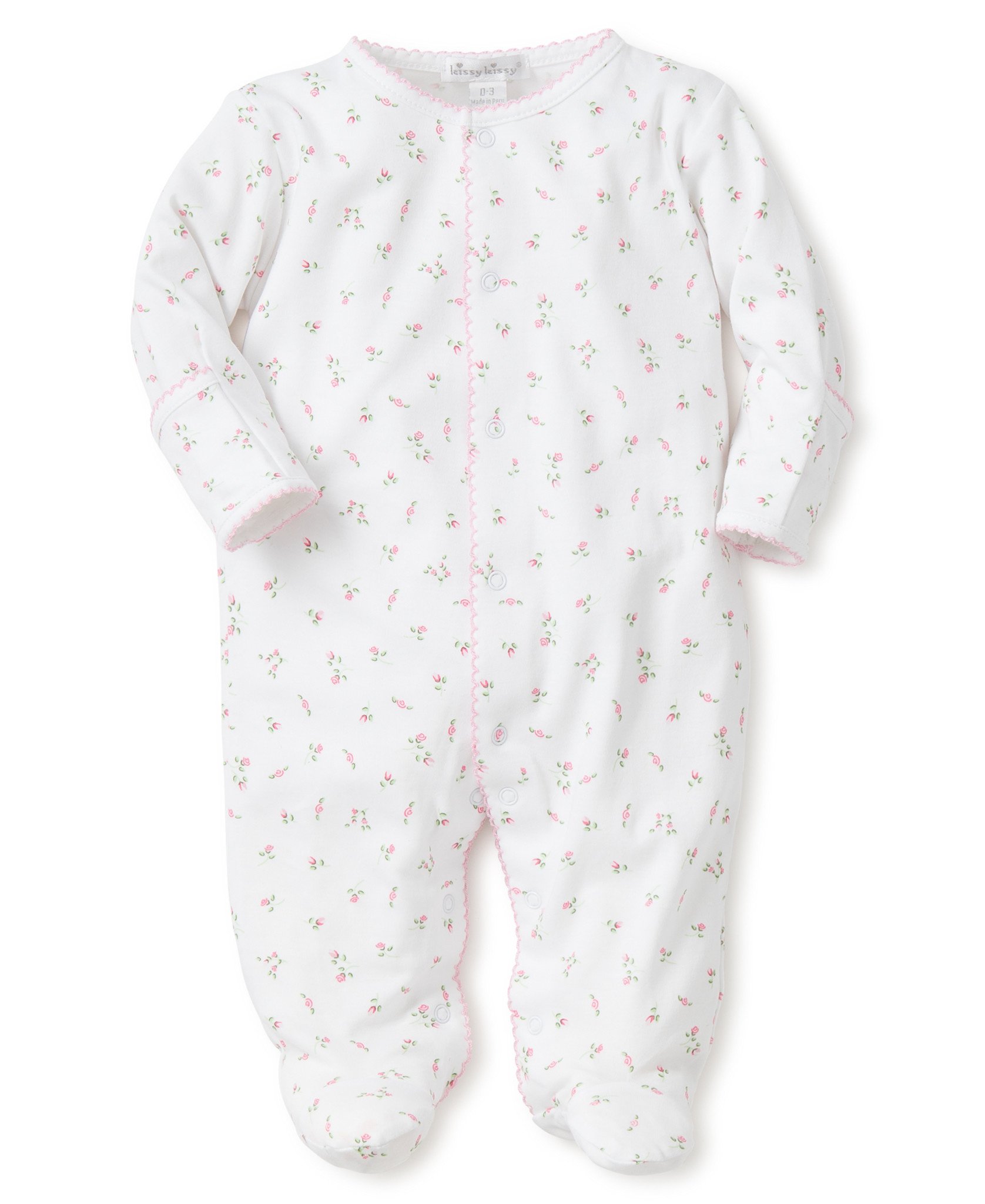 kissy kissy Kissy Kissy Garden Roses Snap Footie