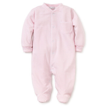 kissy kissy Kissy Kissy Stripes Snap Footie