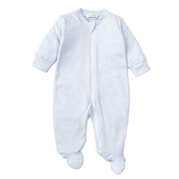 kissy kissy Kissy Kissy Stripes Zip Footie