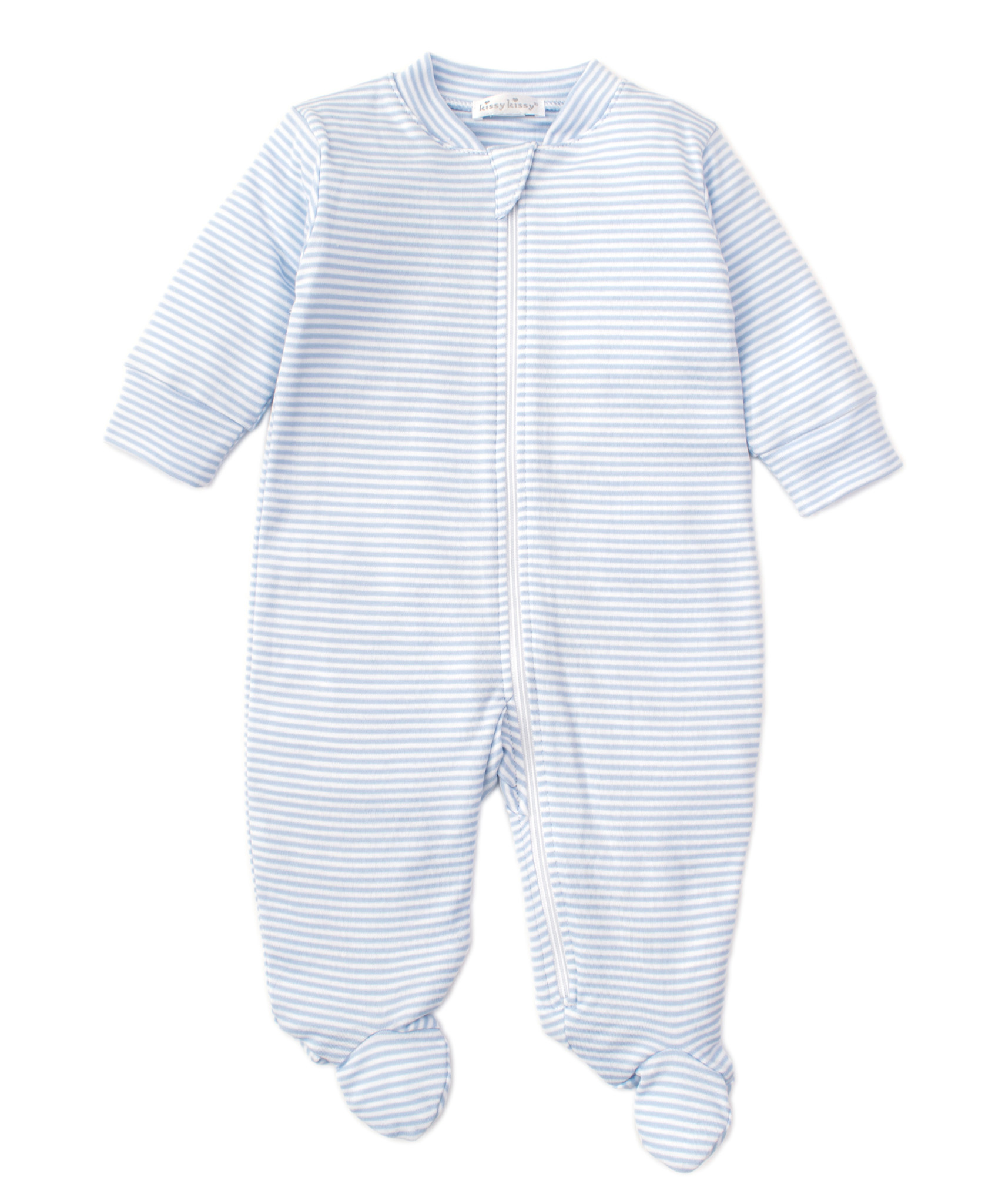 kissy kissy Kissy Kissy Stripes Zip Footie