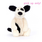 JellyCat Jellycat Bashful Black and Cream Little (Small) Puppy