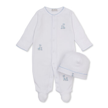 kissy kissy Kissy Kissy Just Giraffes Footie w/ Hat Set
