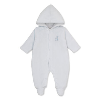 kissy kissy Kissy Kissy Just Giraffes Velour Footed Bunting