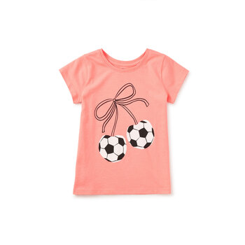 Tea Collection Tea Soccer Bow Graphic Tee