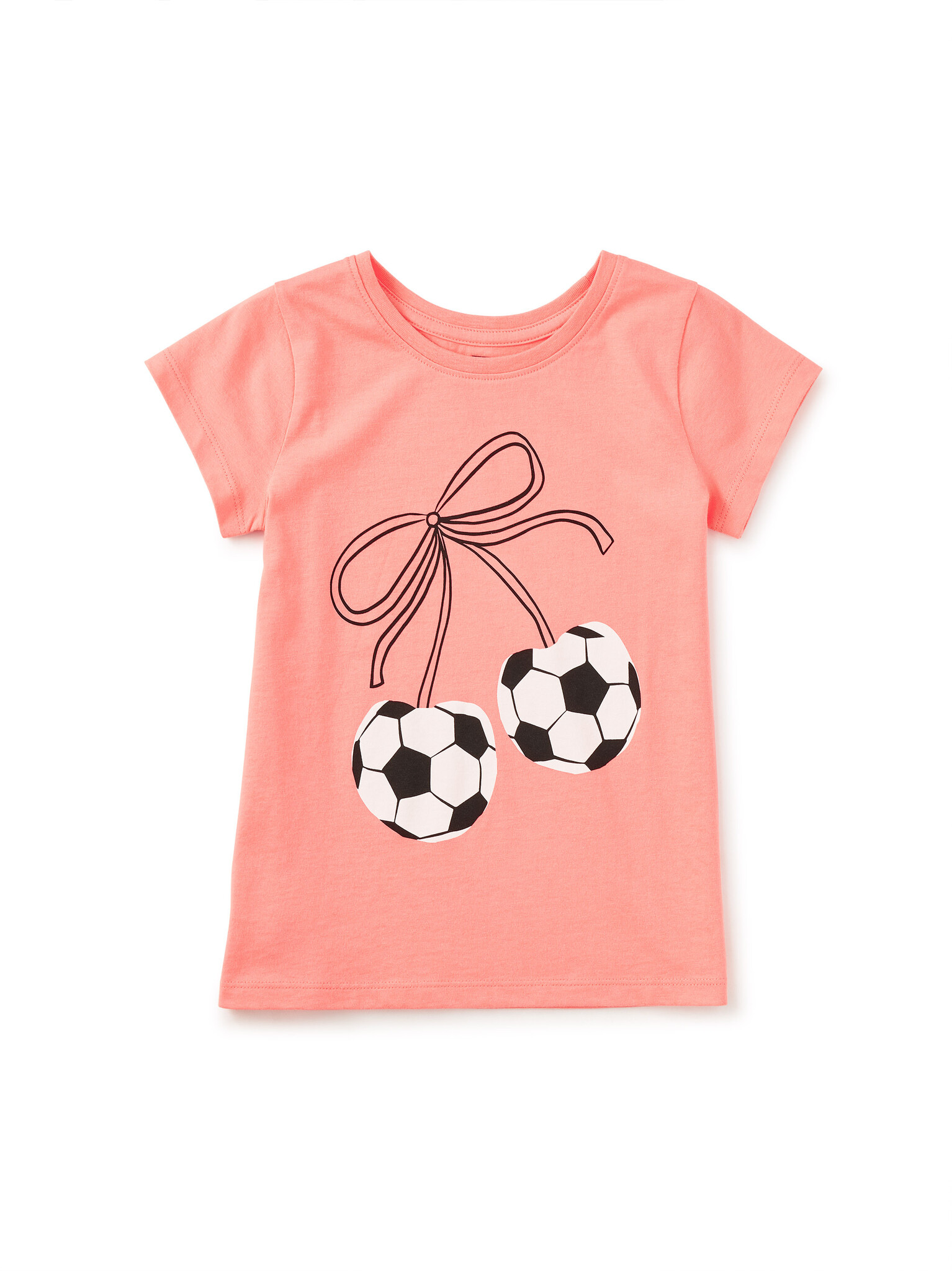 Tea Collection Tea Soccer Bow Graphic Tee