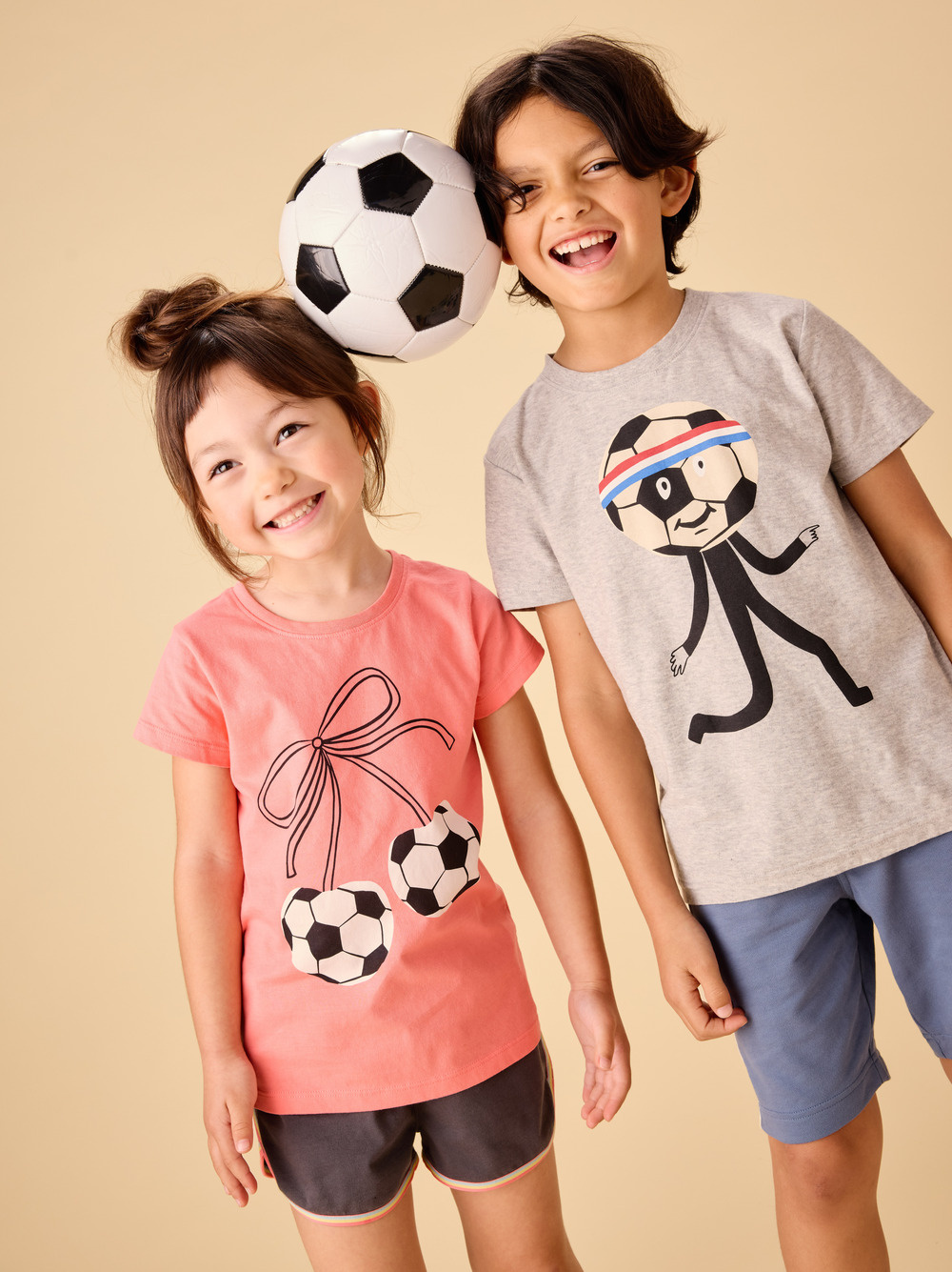 Tea Collection Tea Soccer Bow Graphic Tee