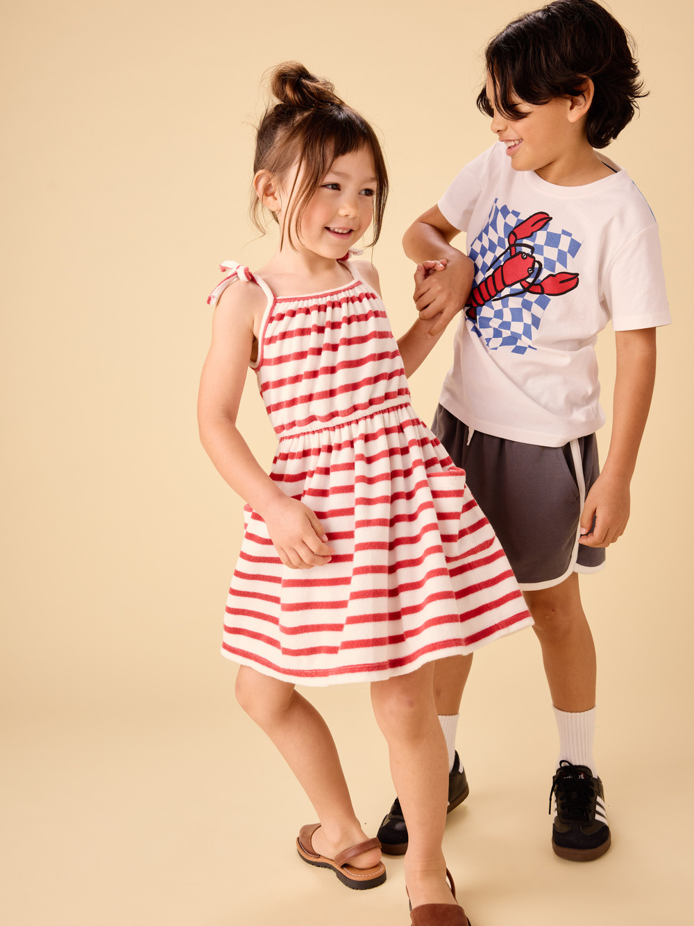 Tea Collection Tea Checkerboard Catch Graphic Tee