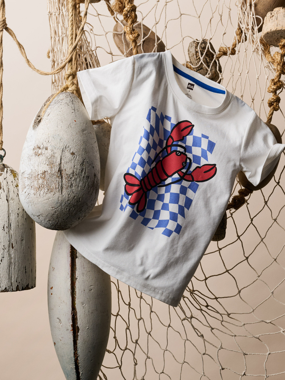 Tea Collection Tea Checkerboard Catch Graphic Tee