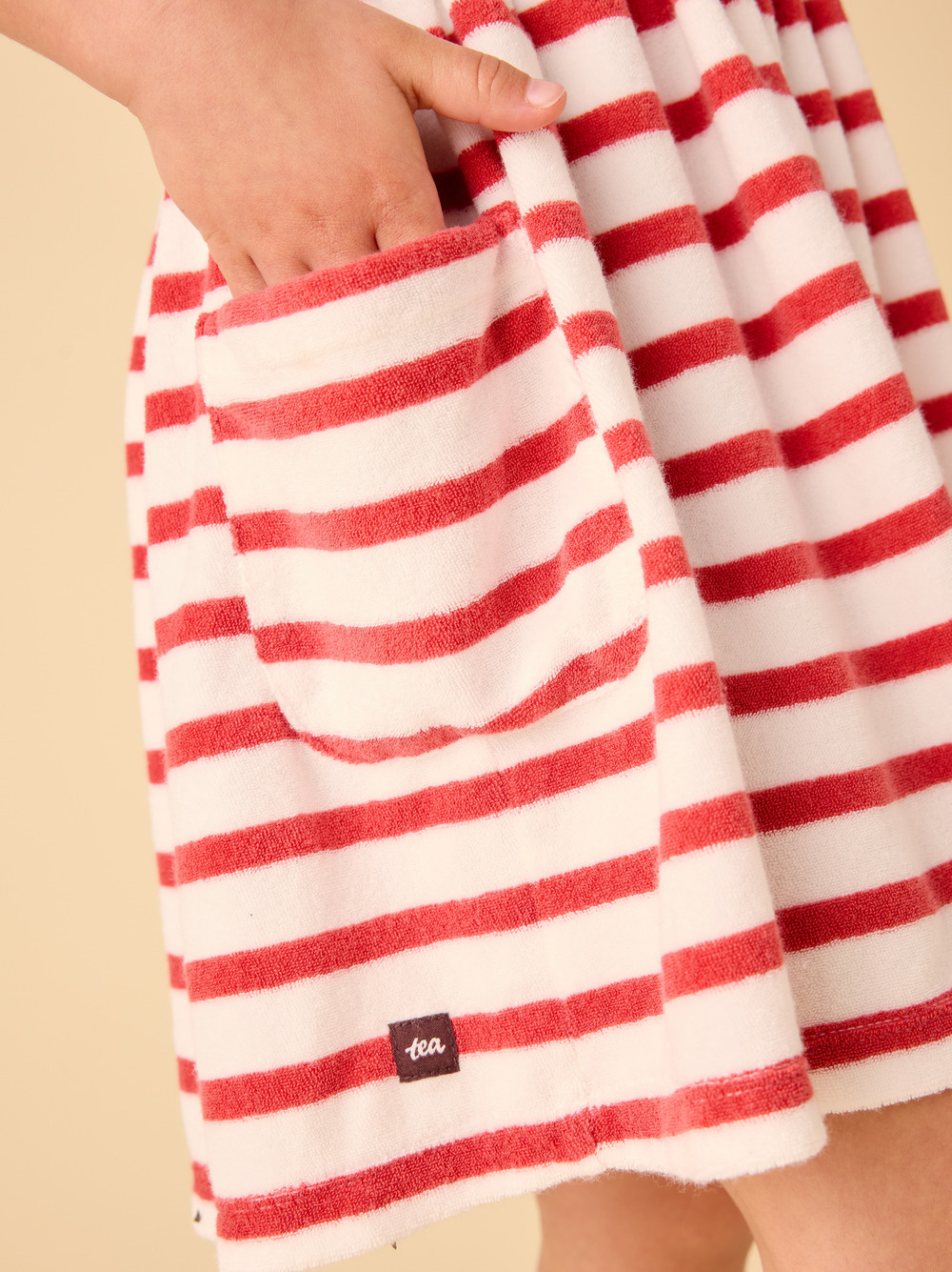 Tea Collection Tea New Stripe Tie Shoulder Twirl Dress